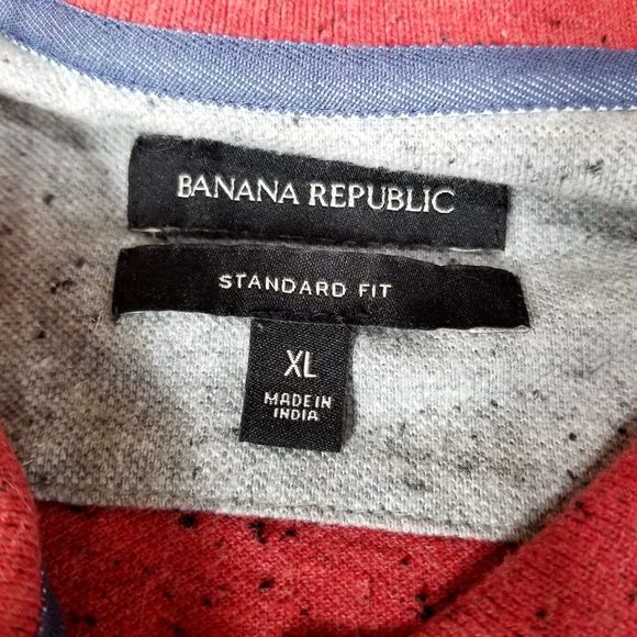 BANANA  REPÚBLIC Standard FIT Men's shirt Short Sleeve Collared Size XL - Picture 2 of 7